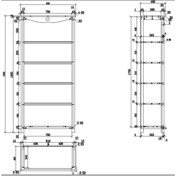 Set Amori (AMBE9014 + AMNA1314 + AMKL1314 + AMBU1314 + AMBI9014)