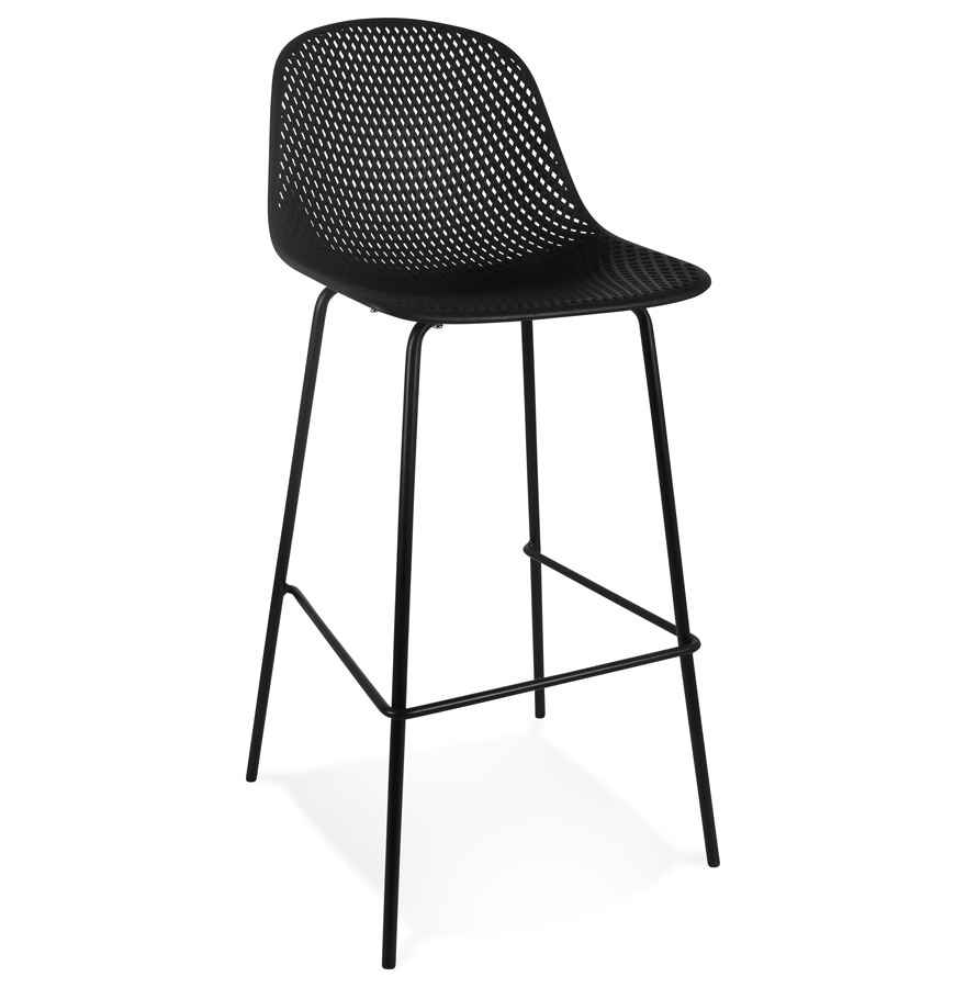 Alterego Bar Stool LOKI Frame Color Black Seat Black