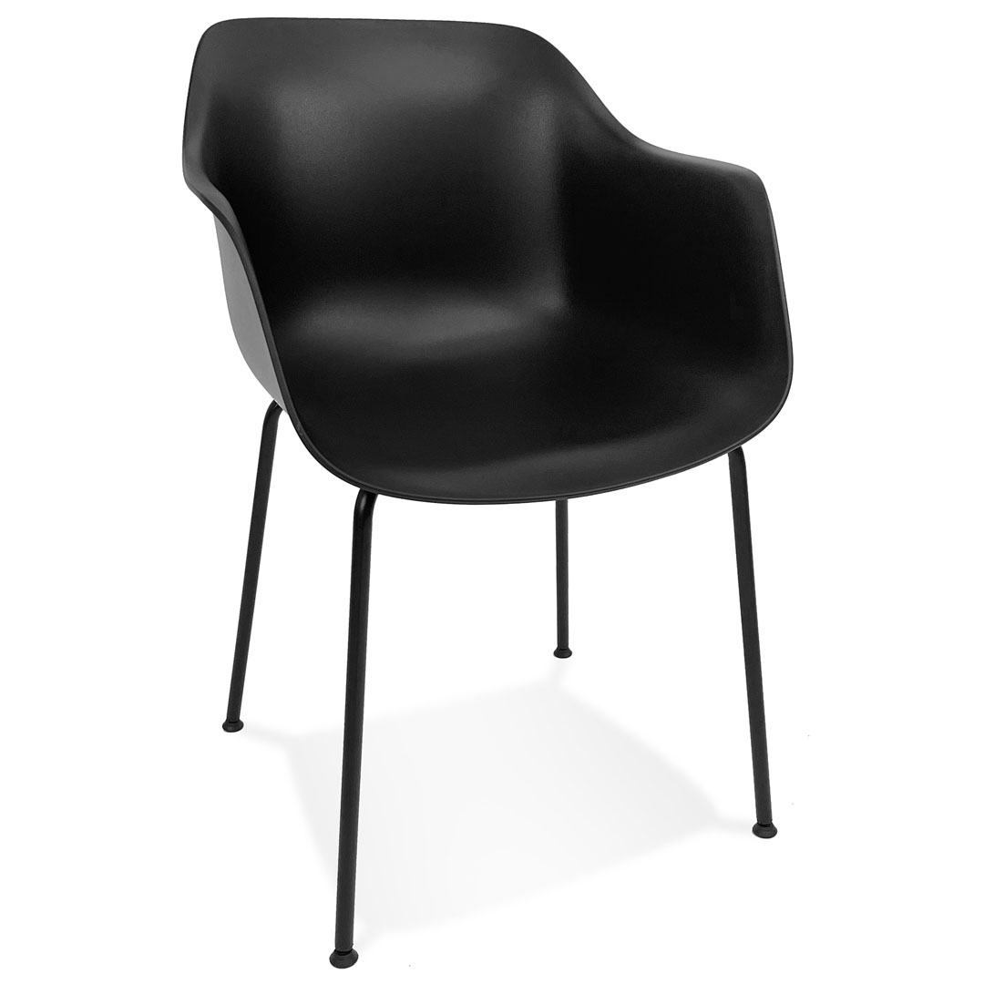 Alterego Armchair BACHO Frame Colour Black Seat Black