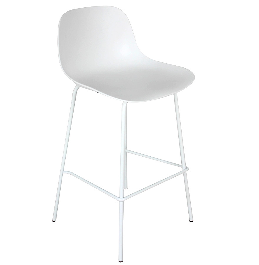 Alterego Bar Stool GRANO MINI Seat White