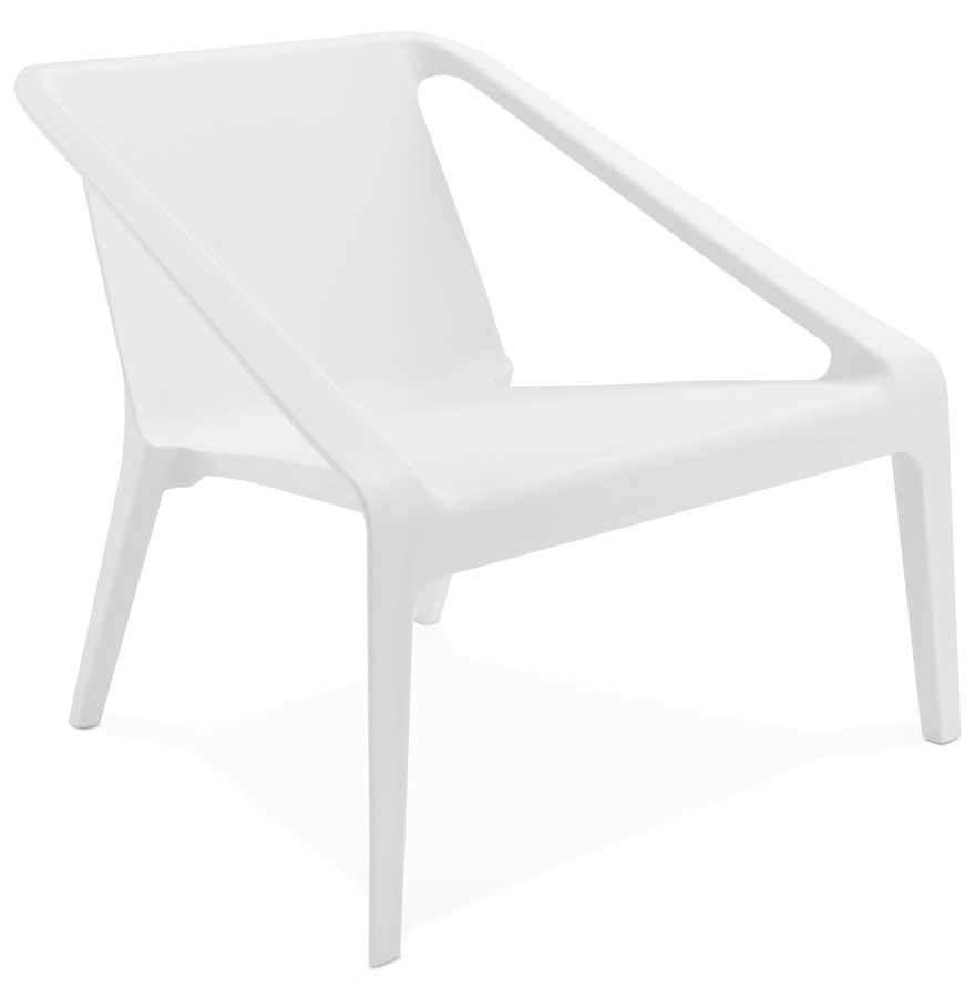 Alterego Armchair SUNNY Frame Color White Seat White