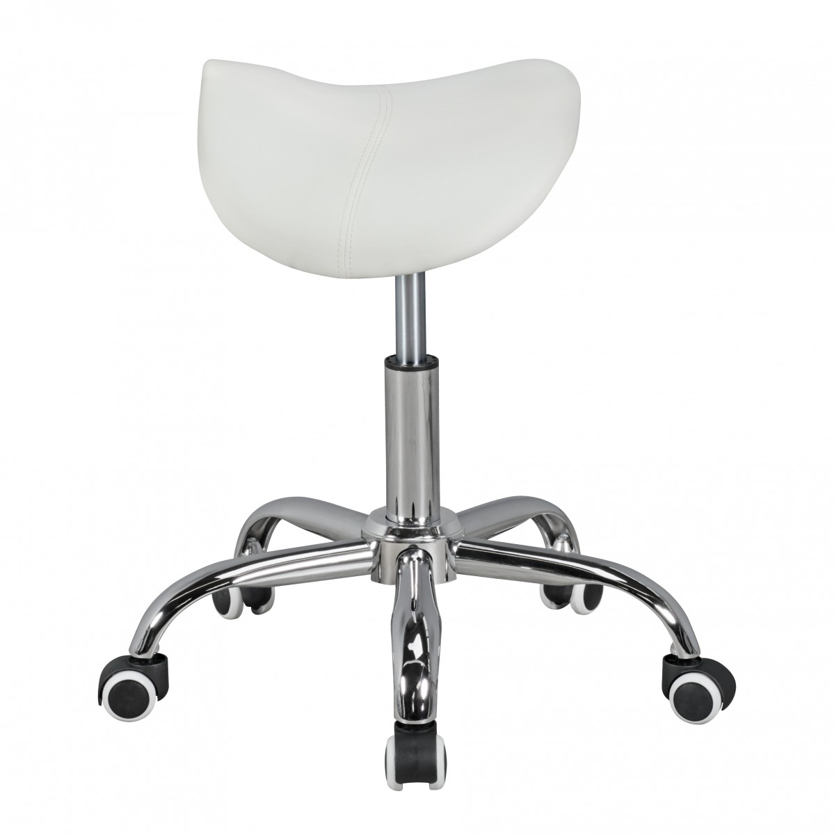 Tabouret selle Curve blanc réglable en hauteur