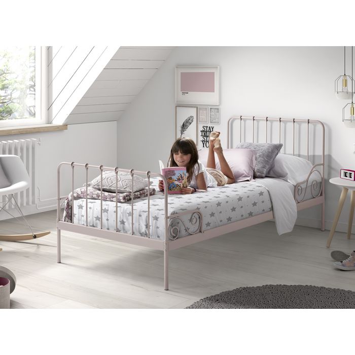 Alice bed 90x200cm pink