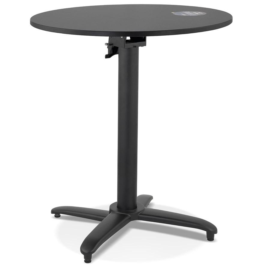 Alterego dining table NOCTALI frame colour black table top black design round