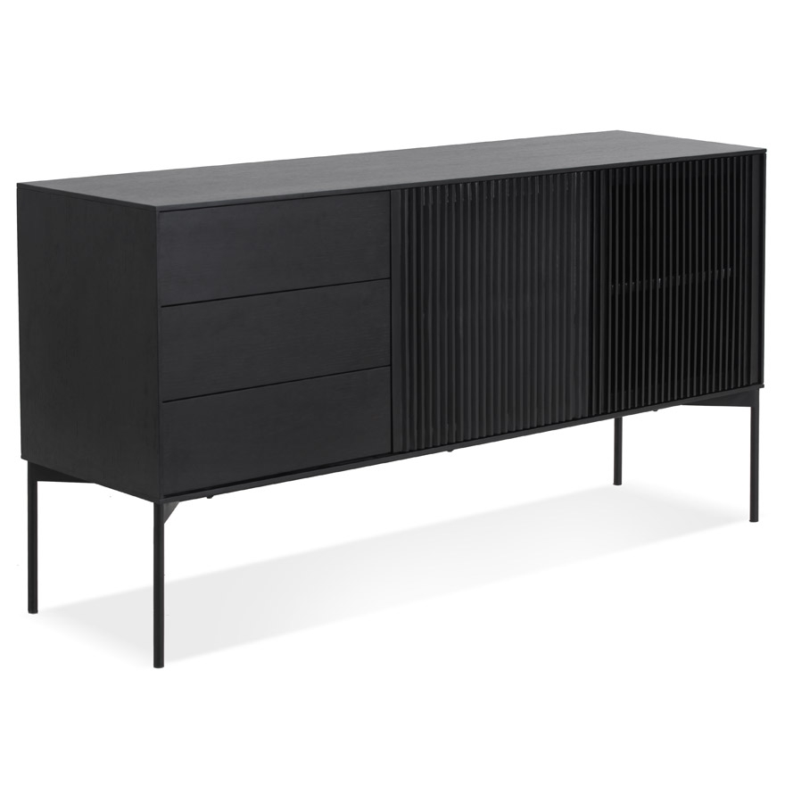 Alterego Sideboard CONVIV Farbe Schwarz