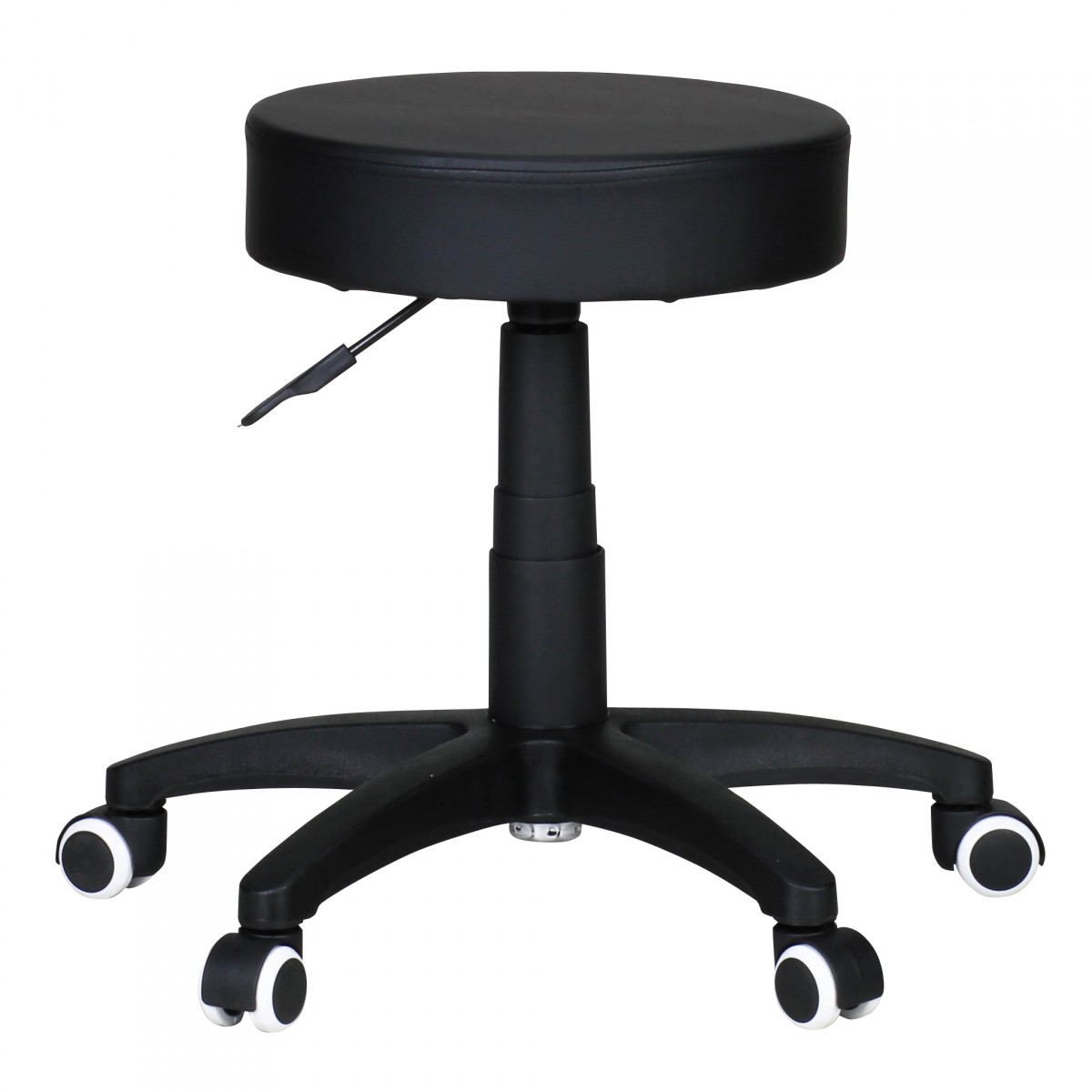 Tabouret Leon S Tabouret de Travail Design Simili Cuir Noir