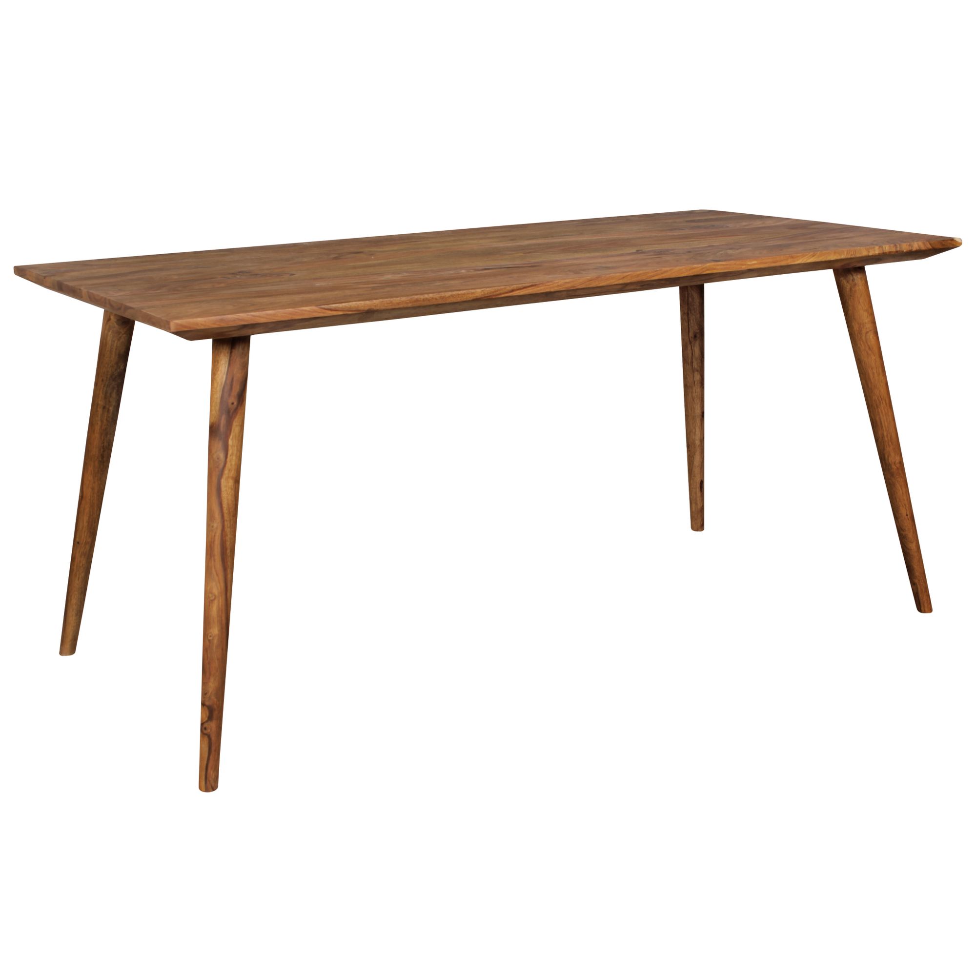 Table de salle à manger repa 160 x 80 x 76 cm bois massif rustique sesham