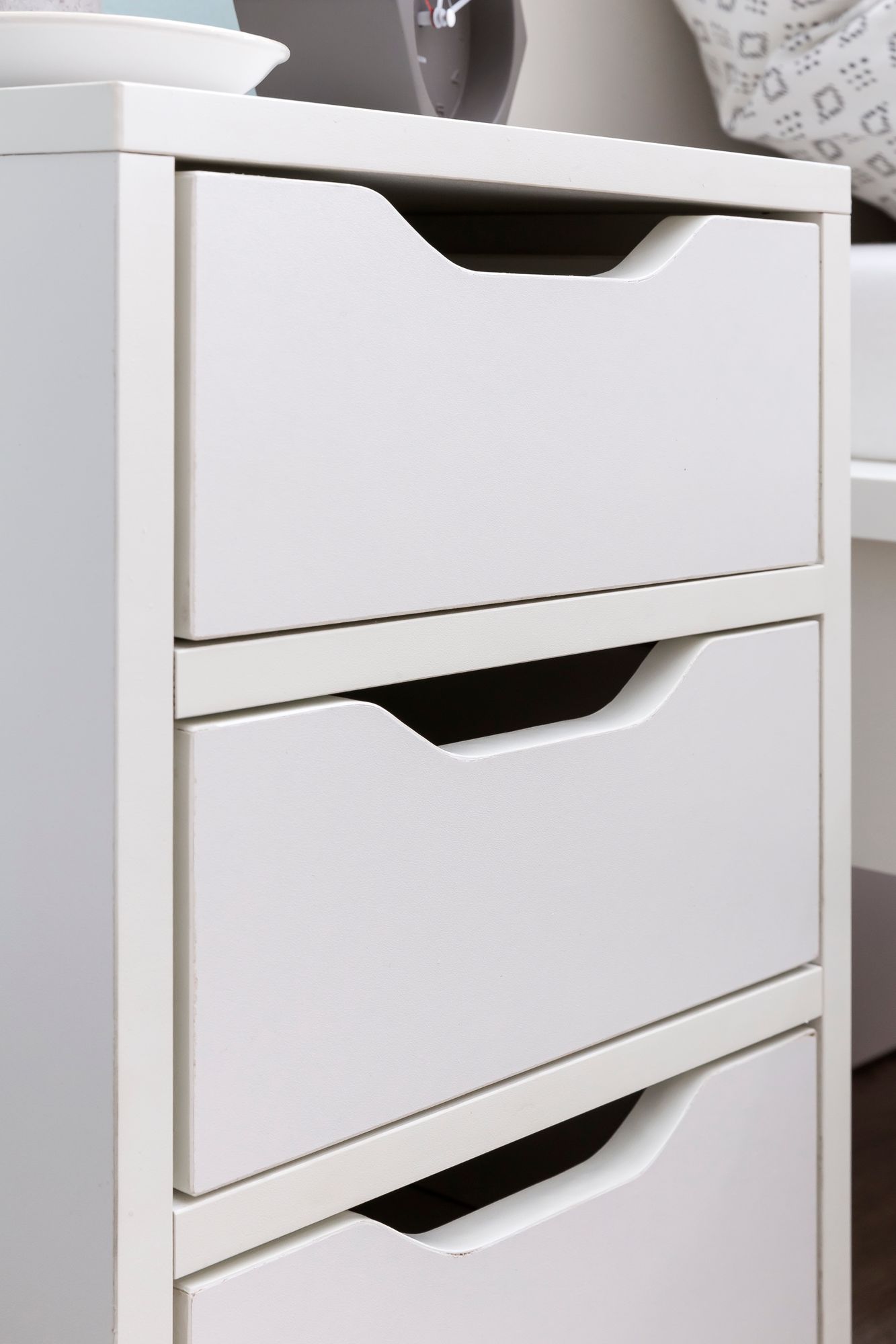 Night console wl5.704 31x49x31 cm white matt with 3 drawers