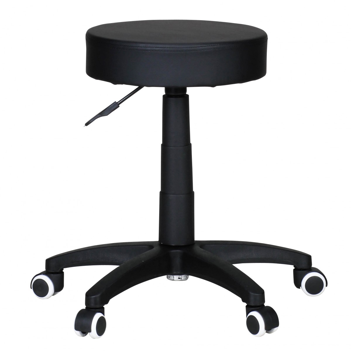 Tabouret Leon S Tabouret de Travail Design Simili Cuir Noir