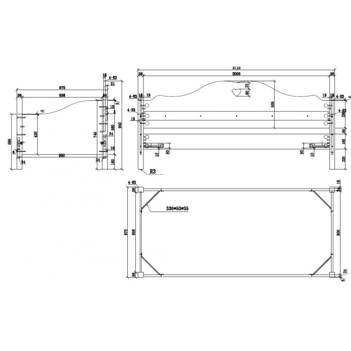 Amori captain bed 90x200cm*