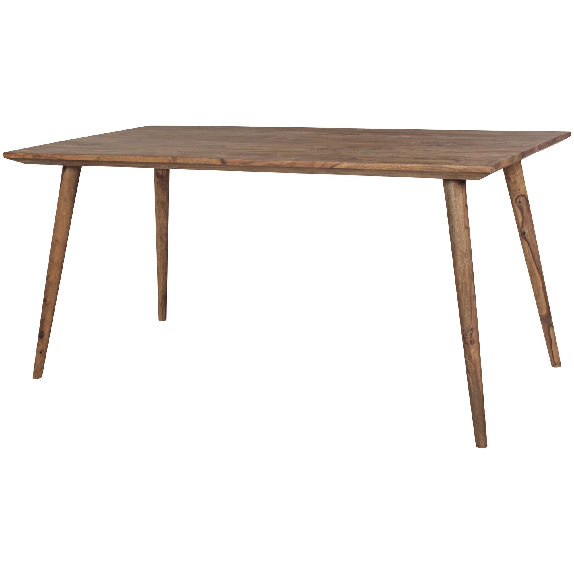 Table de salle à manger repa 160 x 80 x 76 cm bois massif rustique sesham