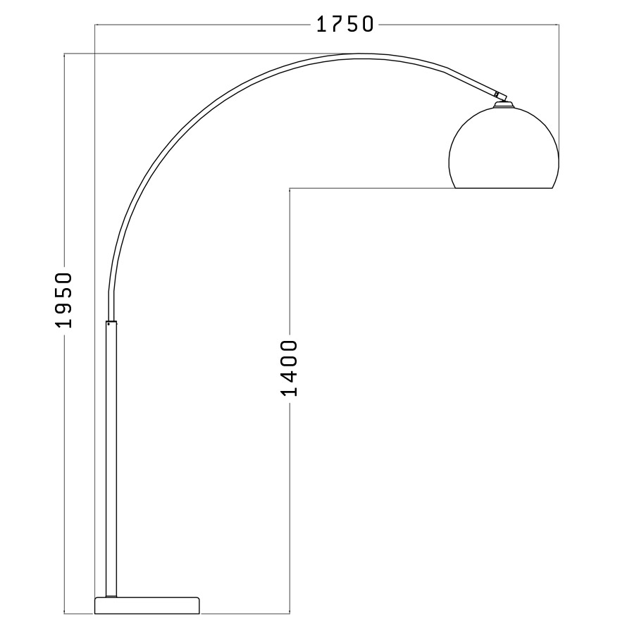 Lampe de sol design Loft xl