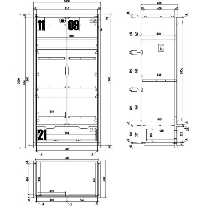 Set Alex (AXBE9019 + LB200F1 + AXRB9019 + AXNA2219 + AXKL1219)