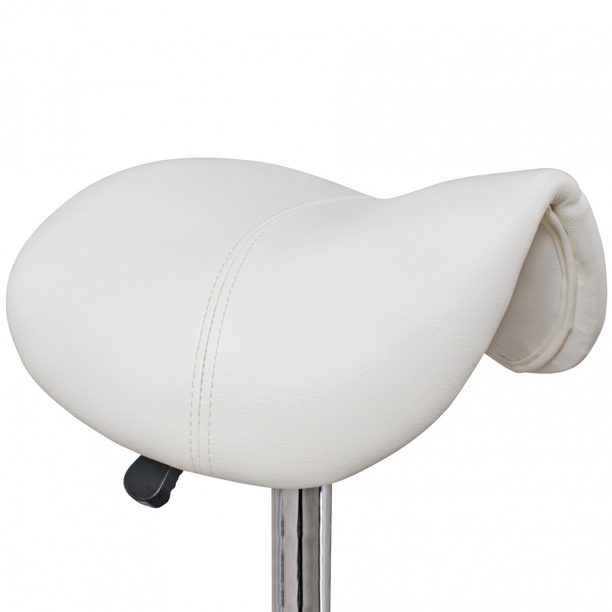 Tabouret selle Curve blanc réglable en hauteur