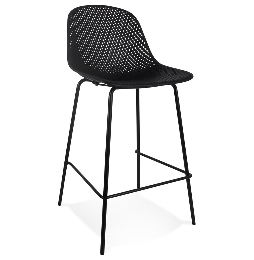 Alterego Bar Stool LOKI MINI Frame Color Black Seat Black