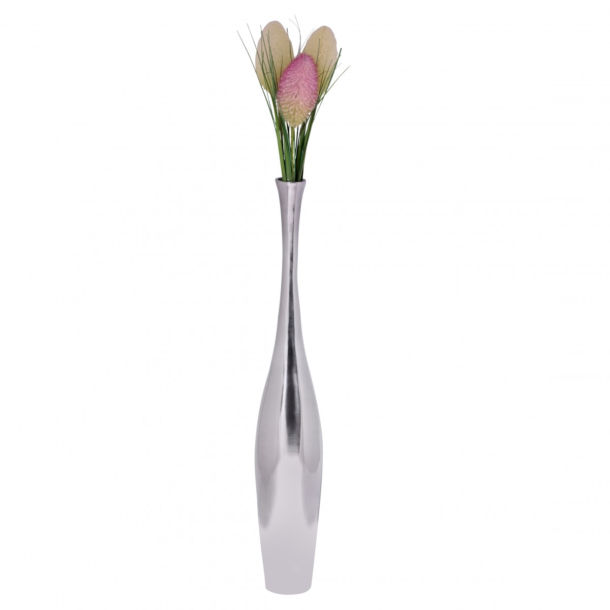 Deco vase bottle s design al aluminium decoration decor modern vase silver table decoration designvase