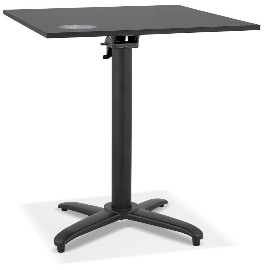 Alterego dining table NOCTALI frame colour black table top black square design