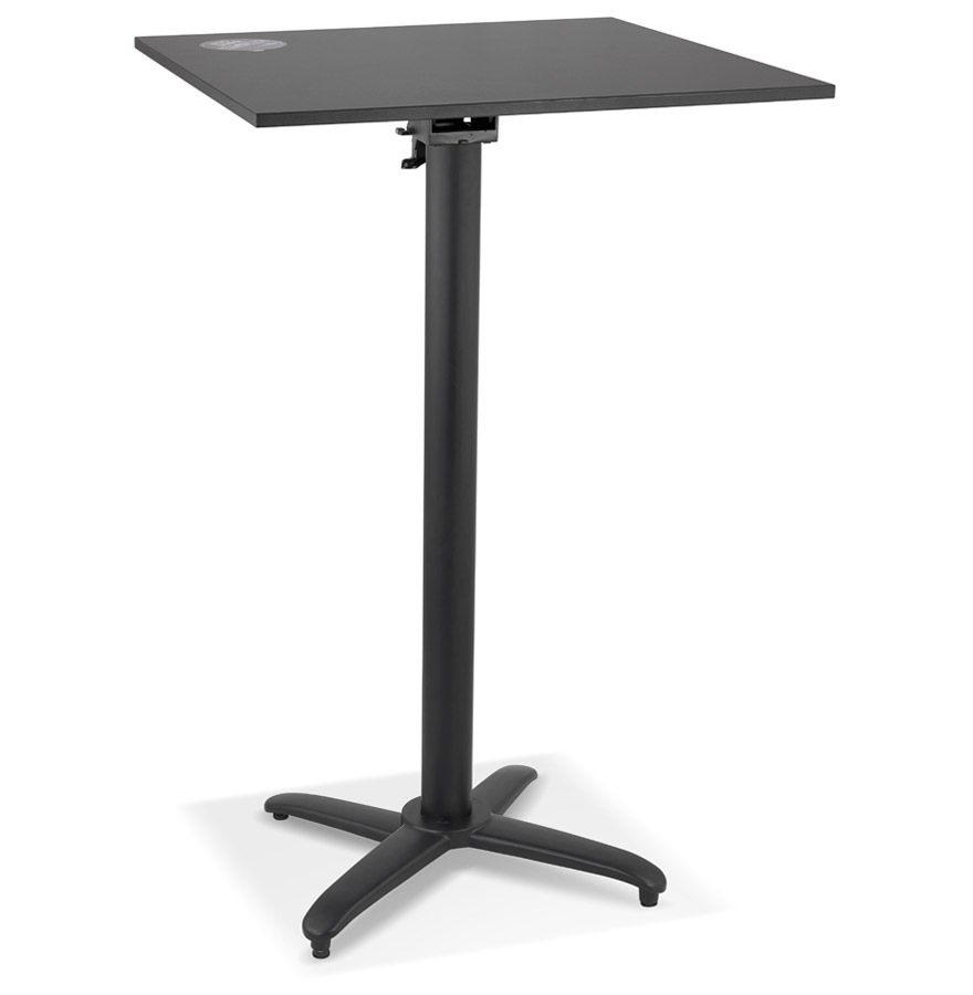 Alterego Standing Table PENUMBRA Frame Colour Black Tabletop Black Design Square