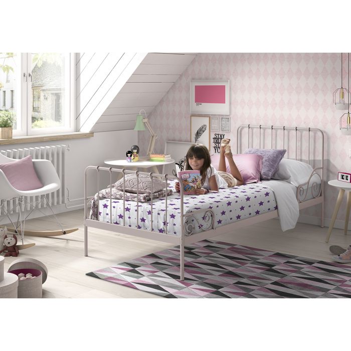 Alice bed 90x200cm pink