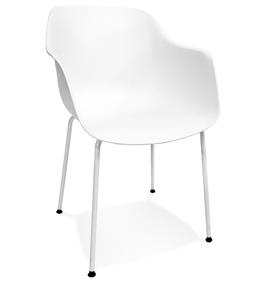 Alterego Armchair BACHO Frame Colour White Seat White