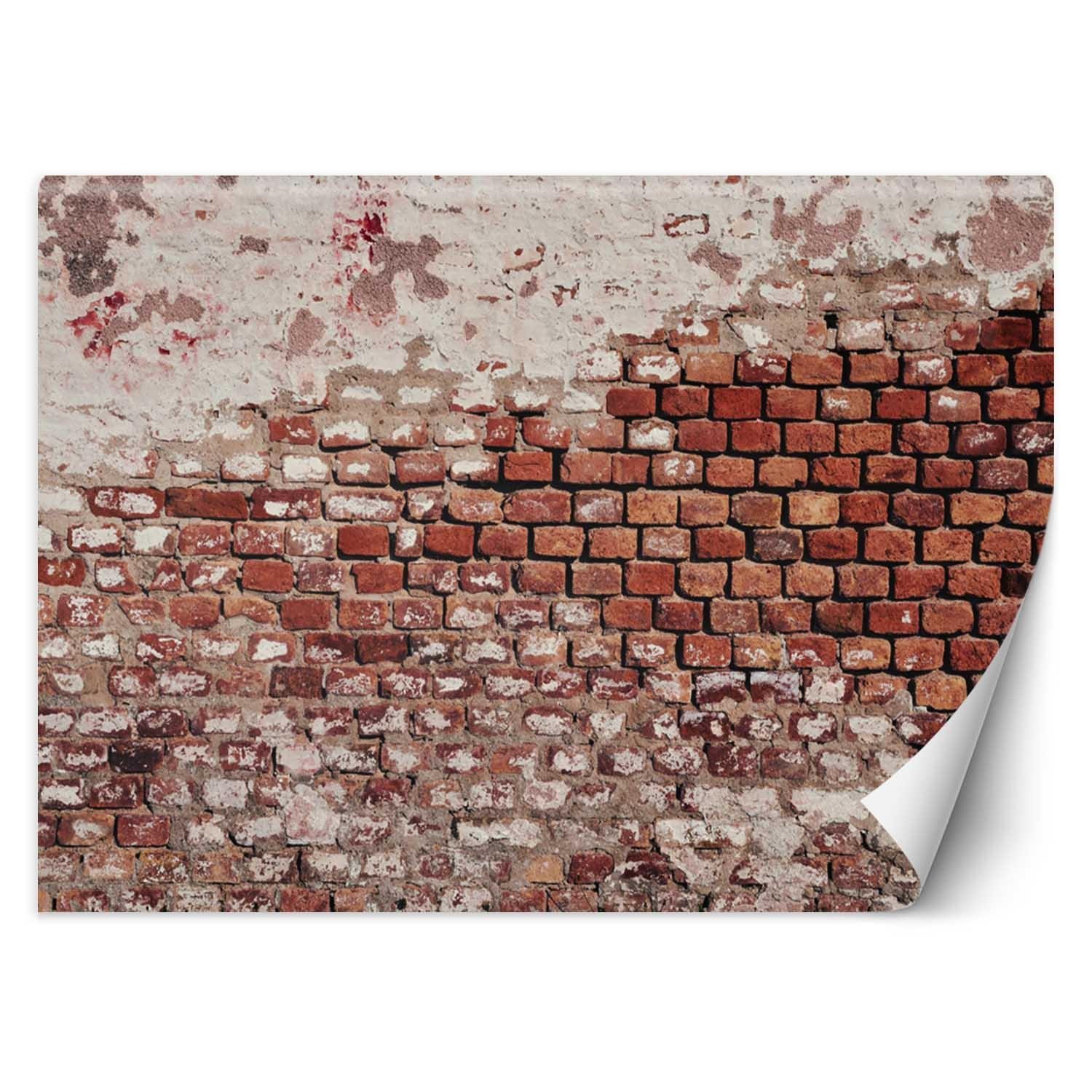 100cm decorative wall mural in canvas with old brick pattern