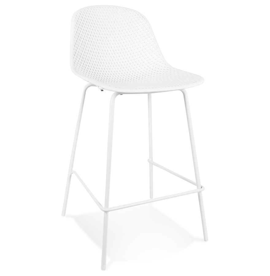 Alterego Bar Stool LOKI MINI Frame Color White Seat White