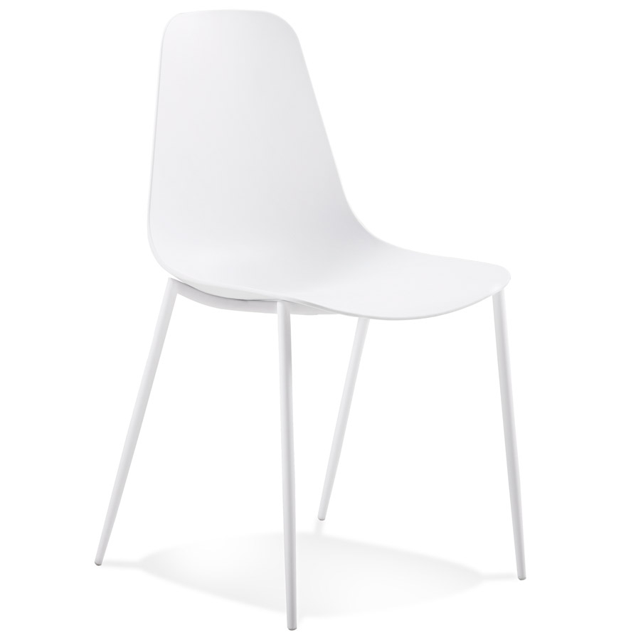 Alterego chair FELIZ frame colour white seat white