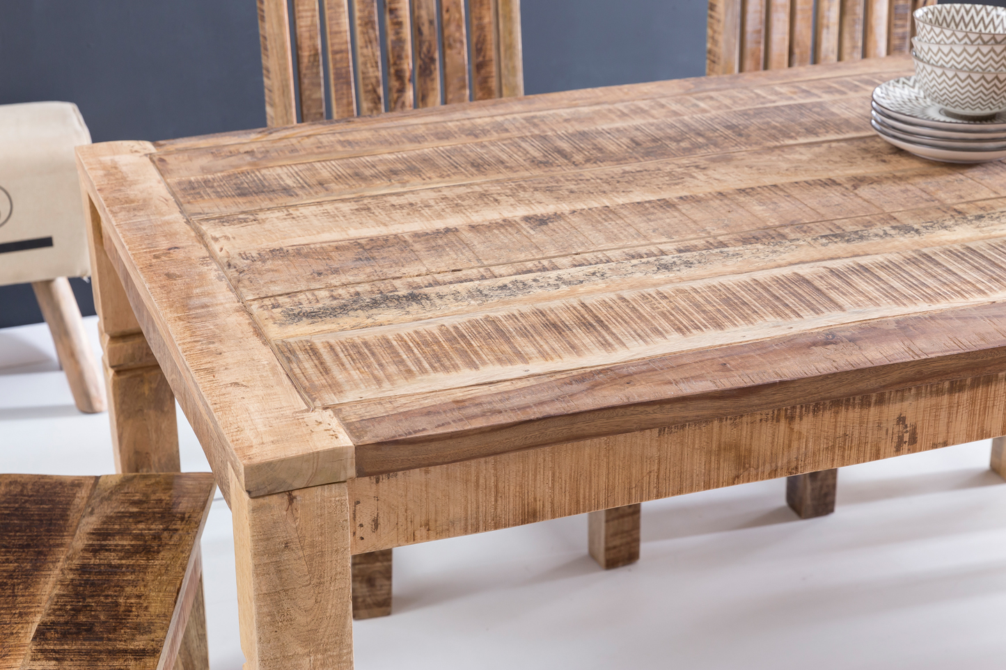 Table à manger rustica 120 x 70 x 76 cm solid-bois mango