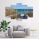 Cadre de paysage de plage en mdf solide imprimé sur toile feeby-01