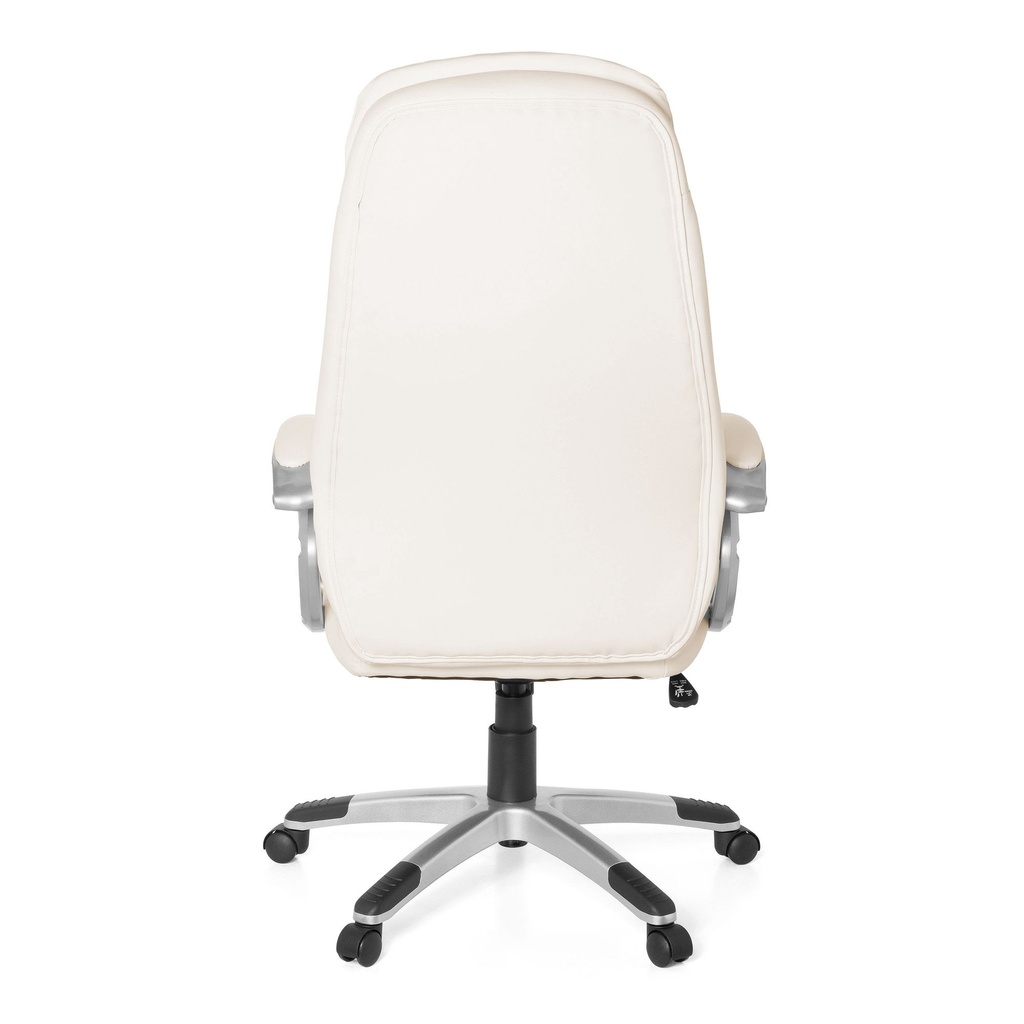 Chaise de Bureau Design Cosenza Simili Cuir Blanc_04