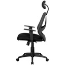 Housse en tissu pour chaise de bureau noir_03