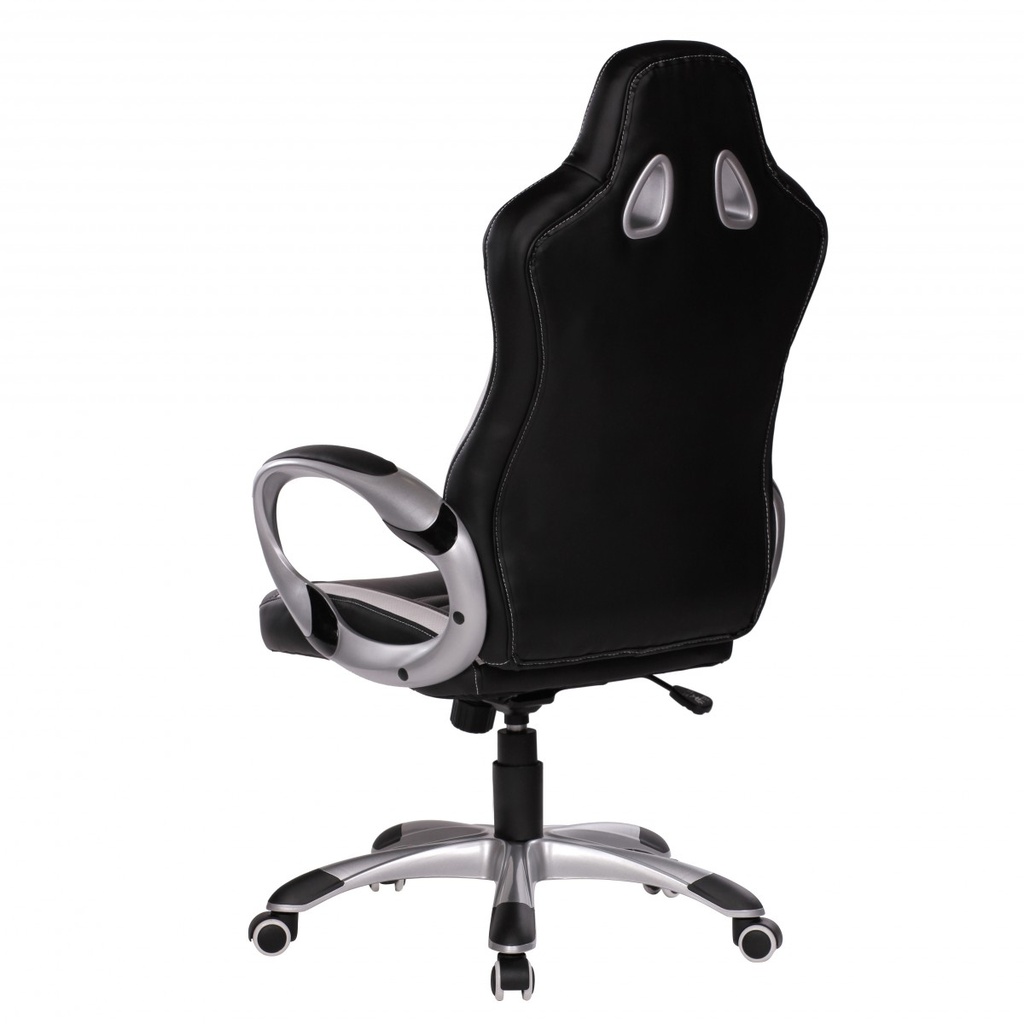 Chaise de bureau Racer aspect cuir noir_05