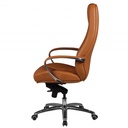 Chaise de Bureau Austin Cuir Véritable Caramel_03