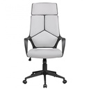 Chaise de bureau Techline revêtement en tissu gris clair_01