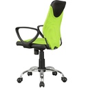 Chaise de bureau enfant KiKa noir citron vert pour enfants à partir de 6 ans avec dossier_05