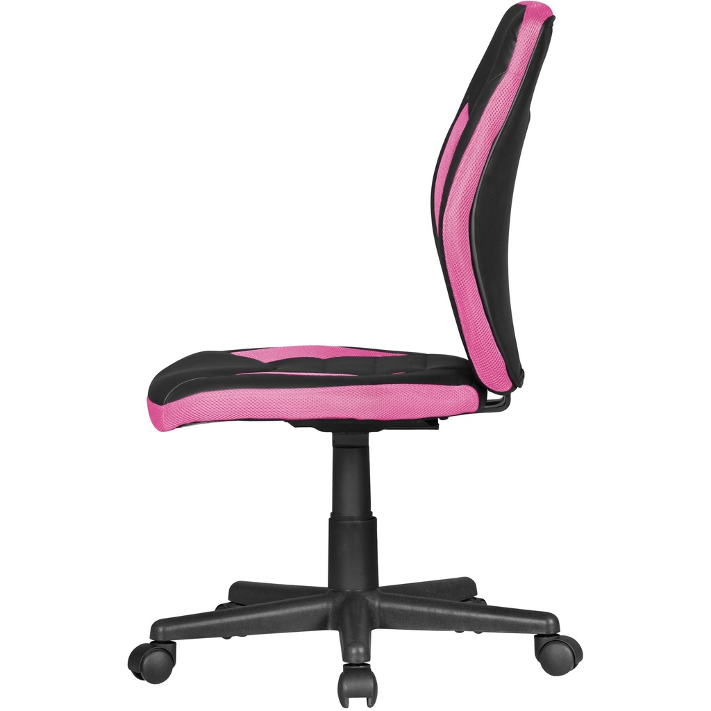 Chaise pivotante pour enfants LUAN noir/rose pour enfants à partir de 6 ans avec dossier_03