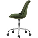 Chaise de bureau velours vert_03