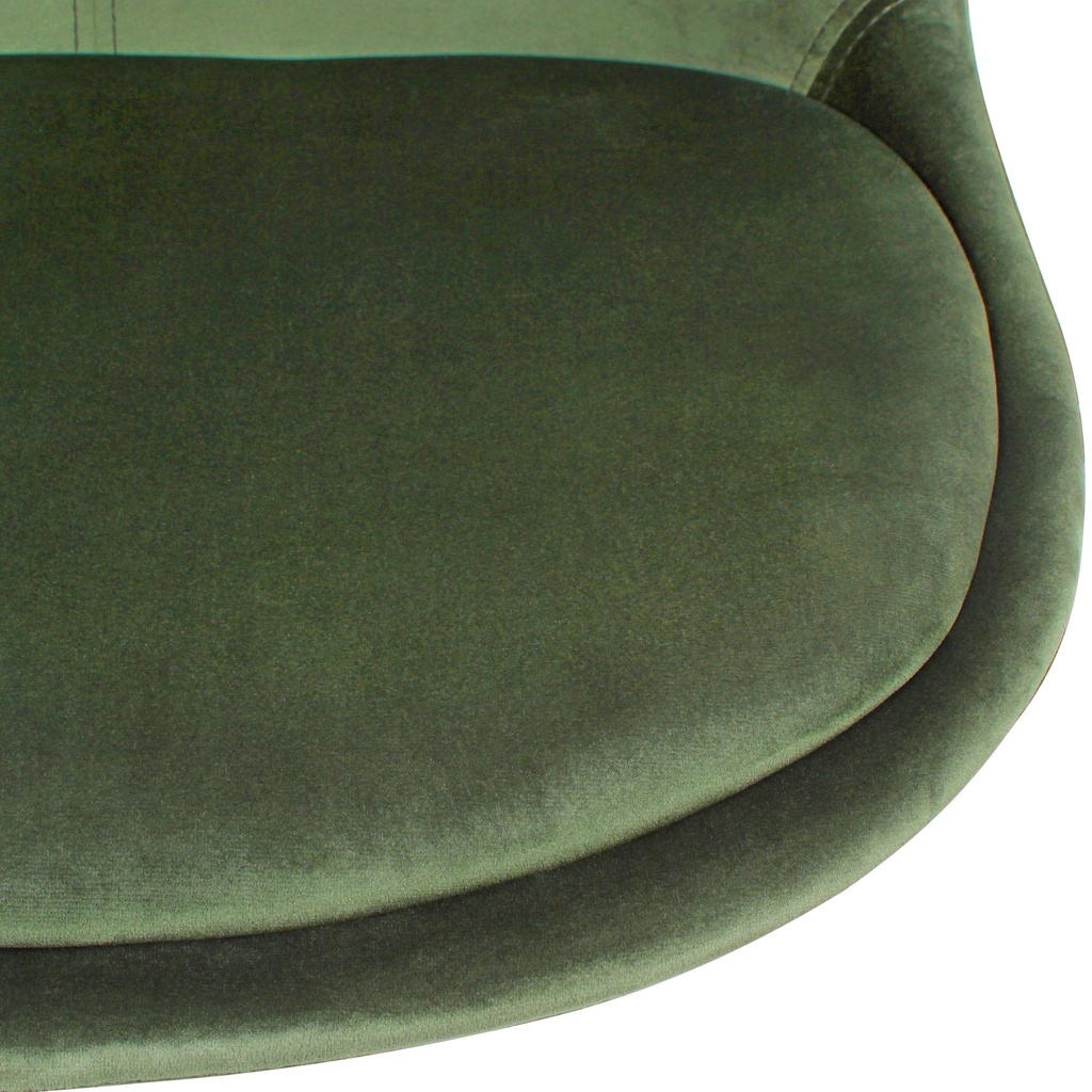 Chaise de bureau velours vert_06