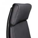 Chaise de bureau Porto en cuir véritable noir ergonomique avec appui-tête_05