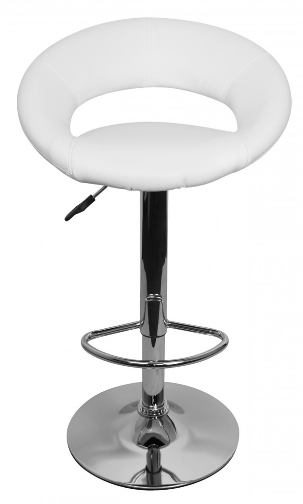 Tabouret de bar Crete revêtement simili cuir blanc_01