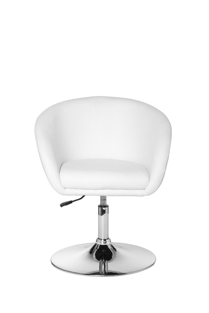 Fauteuil de Relaxation Design Simili Cuir Blanc_01