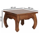 Table basse OPIUM en bois de Sesham massif 60 cm de large design marron foncé style maison de campagne_03