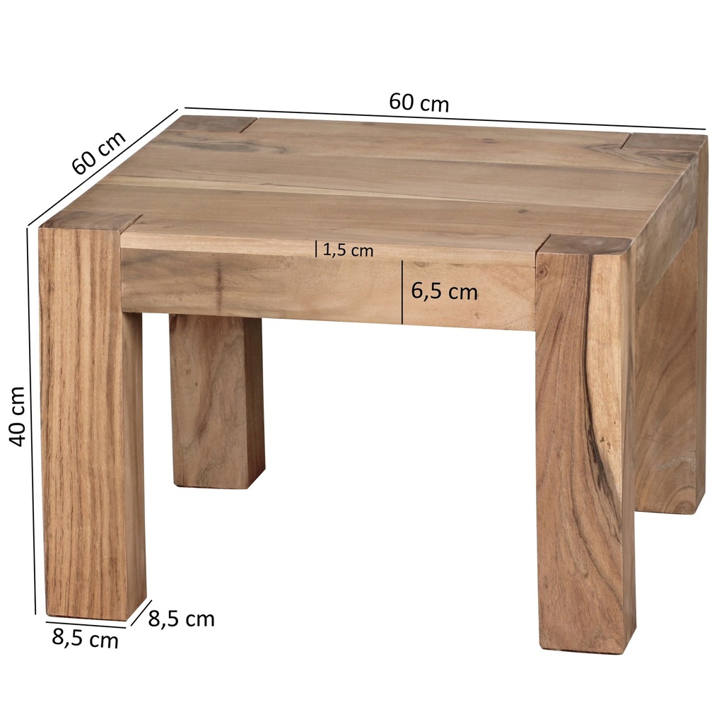 Table basse MUMBAI bois d'acacia massif 60 cm de large design marron style maison de campagne naturel_03