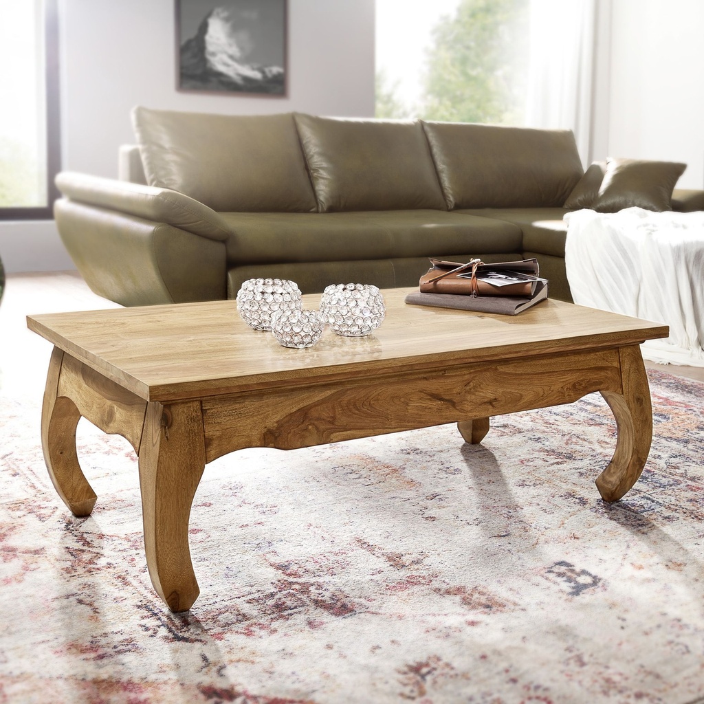 Table basse OPIUM en bois d'acacia massif 110 cm de large design produit naturel style maison de campagne_01