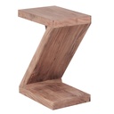 Table d'appoint MUMBAI bois massif d'acacia Z Cube 60cm de haut design marron style maison de campagne_08