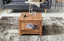 Table basse MUMBAI bois d'acacia massif 60 x 60 cm, design marron foncé, style maison de campagne_04