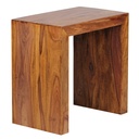 Table d'appoint MUMBAI en bois de Sesham massif 60 x 35 cm, design style maison de campagne marron foncé_06