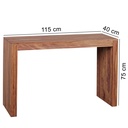 Table console MUMBAI console en bois massif Sheesham 115 x 40 cm style maison de campagne, bois naturel moderne_03