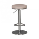 Tabouret de bar Taube en acier inoxydable, hauteur d'assise réglable 57 - 82 cm_01