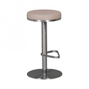 Tabouret de bar Taube en acier inoxydable, hauteur d'assise réglable 57 - 82 cm_03